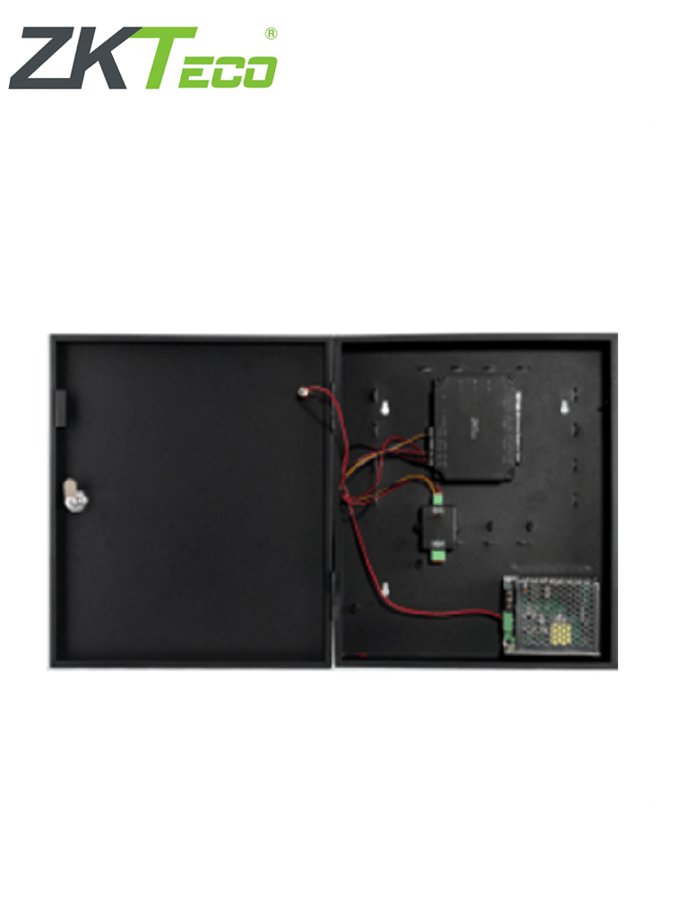 Panel de Control de Acceso ZKTECO C2260B para 2 Puertas, Gabinete Metálico, Expansor DM10