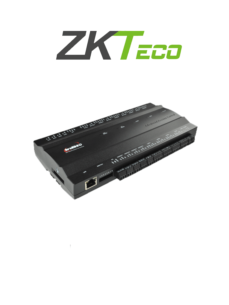 Control de Acceso ZKTECO INBIO460 - 4 Puertas / 4 Lectoras / 3000 Huellas / 100000 Registros
