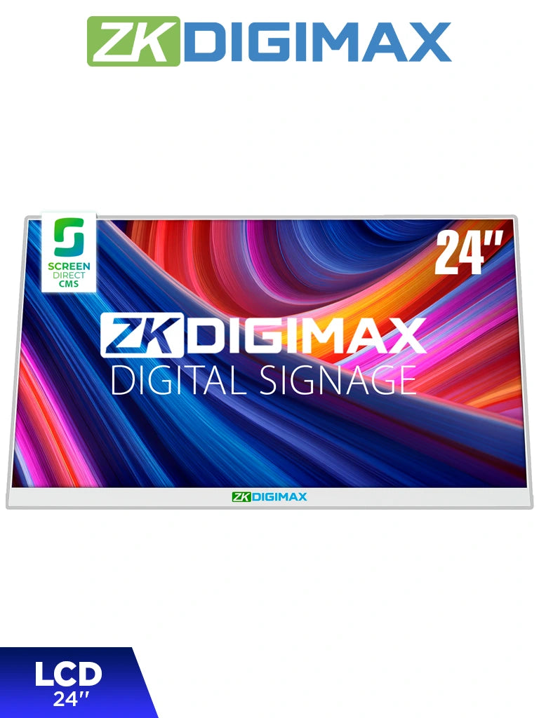 ZKTECO Pantalla LCD 24" DG03-A1D24, Resolución Full HD, Brillo 500 nits, Android 11