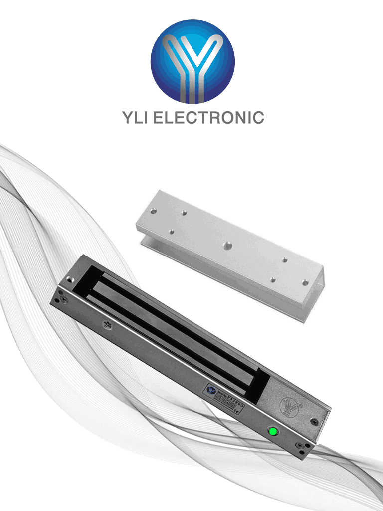 Cerradura Magnética YM280NLEDULPACK 280 kg / MBK280UL / Puertas de Vidrio sin Marco