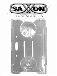 Porta Tarjeta Saxxon ASCBCT2 Transparente PVC, Compatible con Tarjetas o TAG Saxxon