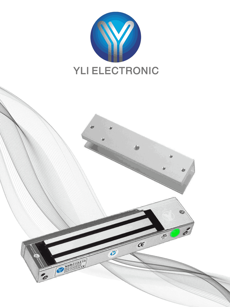 Cerradura Magnética para Puertas de Vidrio sin Marco 180 kg LED Indicador
