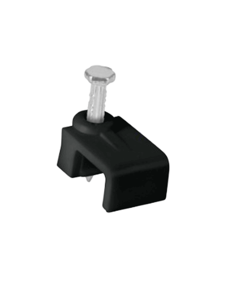 Grapa cuadrada de pared 5mm/Altura 6mm/Negro/Bolsa 100 piezas - TCE LMG-NCC-5mm-BKQ100
