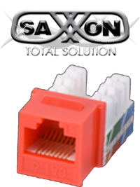 Modulo jack keystone RJ45 CAT 6 AWG 22-26 / 8 Hilos / Color rojo