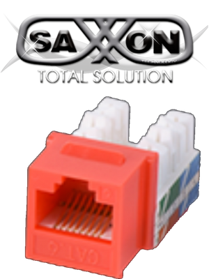 Modulo jack keystone RJ45 CAT 6 AWG 22-26 / 8 Hilos / Color rojo