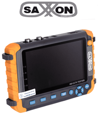 Probador de Video SAXXON TES08MC, Pantalla 5", Soporta Cámaras 1MP/2MP/4MP/4K, HDCVI/TVI/AHD, Salida 12vdc 1A, HDMI/VGA, LED