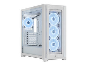 Gabinete Gamer Corsair iCUE 5000X RGB, Mid-Tower, ATX (No incluye fuente de poder). Color Blanco.