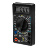 Multímetro Digital Qian QAD LCD 3 1/2 Dígitos AC/DC/Ohm, Función de Medición de Voltaje y Corriente