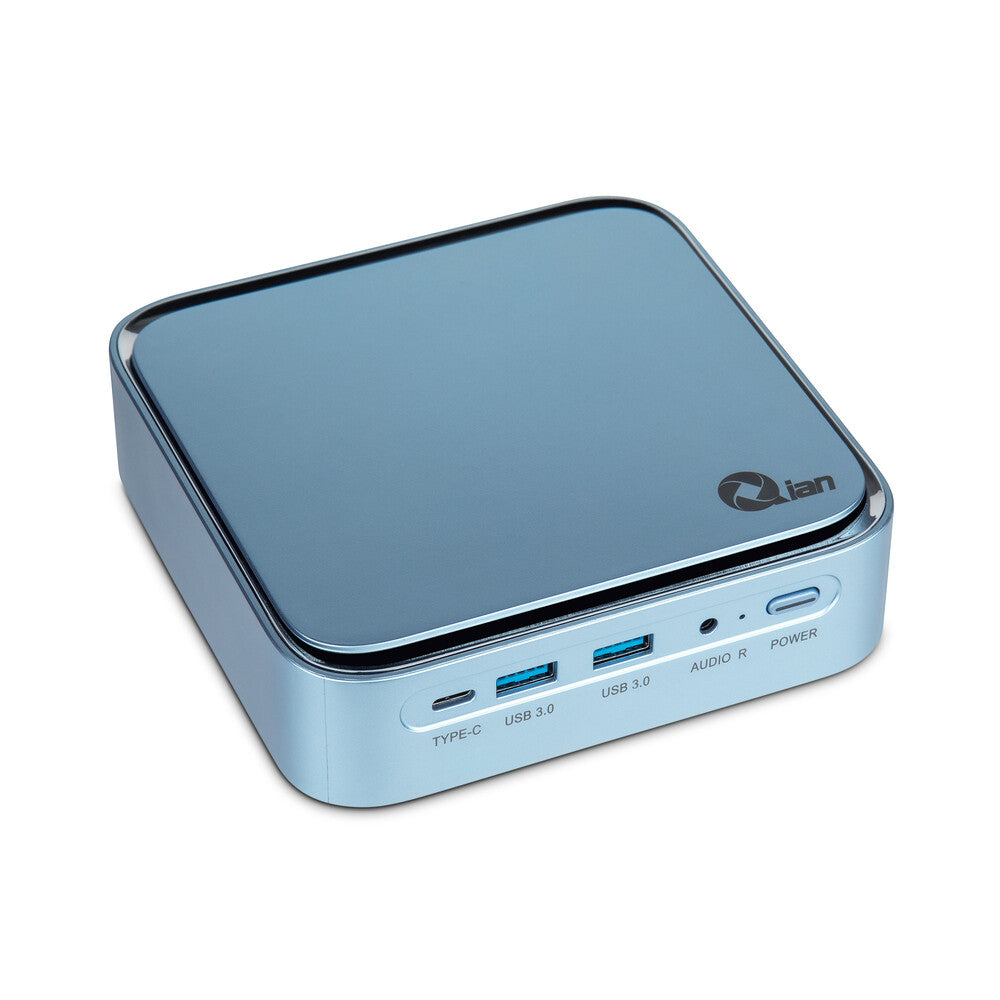 Mini PC QIAN Intel i3 DDR4 3200MHz 8GB/SSD NVMe 128GB Win 11 Pro Trial, 4 USB 3.0, HDMI, LAN 1Gbps