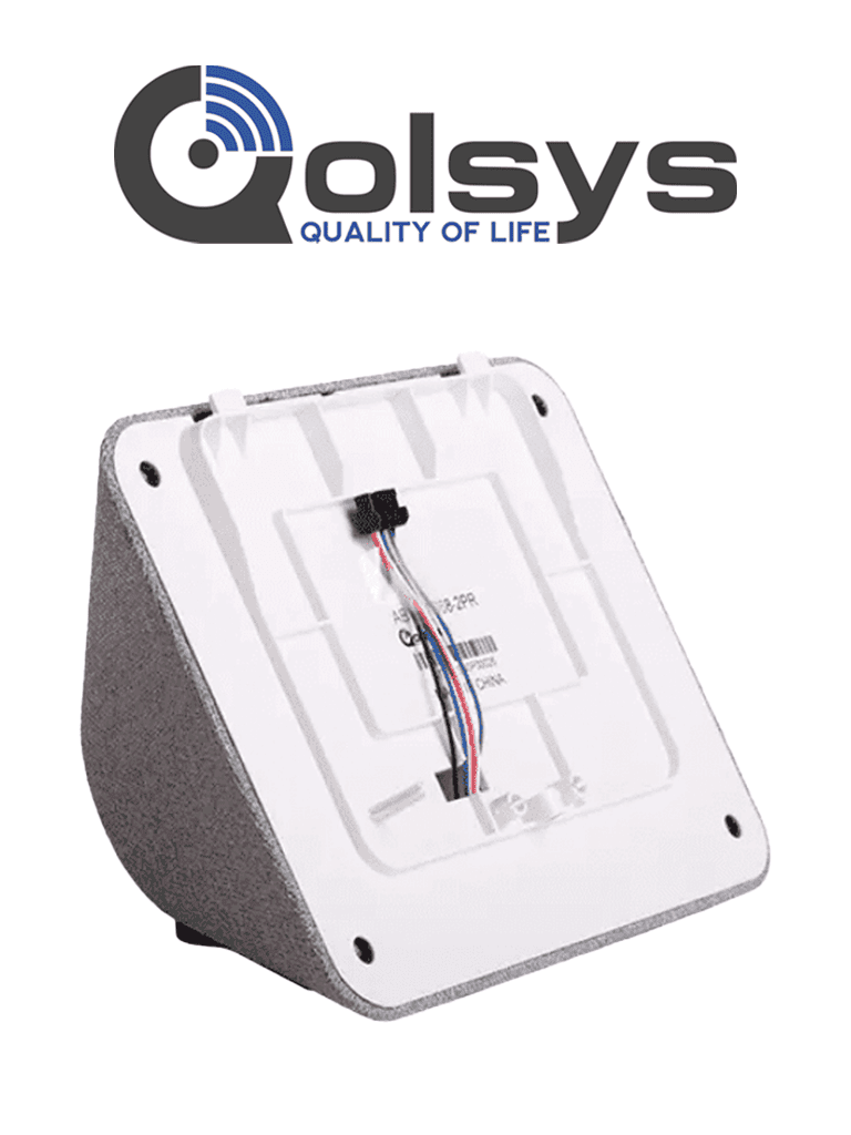 IQP4BASE-GRY  Base qolsys iqbase con altavoz para panel qolsys iq panel 4, carga inalámbrica, 2 puertos usb