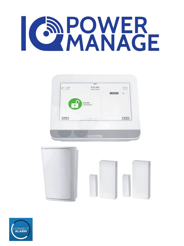 Sistema de Alarma IQ4 HUB con Pantalla Táctil 7", 1 Sensor PIR y 2 Sensores Magnéticos inalámbricos