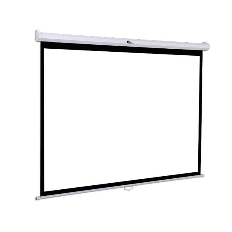 Pantalla Proyección Manual Qian Gu Ding QPG-69503 120" Blanca Mate, 16:9, 265x149cm