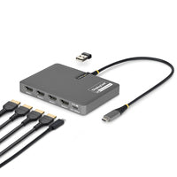 QUAD-USB-HDMI-ADAPT - StarTech.com QUAD-USB-HDMI-ADAPT Bases para portátiles y replicadores de puertos Alámbrico USB 3.2 Gen 1 (3.1 Gen 1) Typ