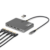 QUAD-USB-HDMI-ADAPT - StarTech.com QUAD-USB-HDMI-ADAPT Bases para portátiles y replicadores de puertos Alámbrico USB 3.2 Gen 1 (3.1 Gen 1) Typ