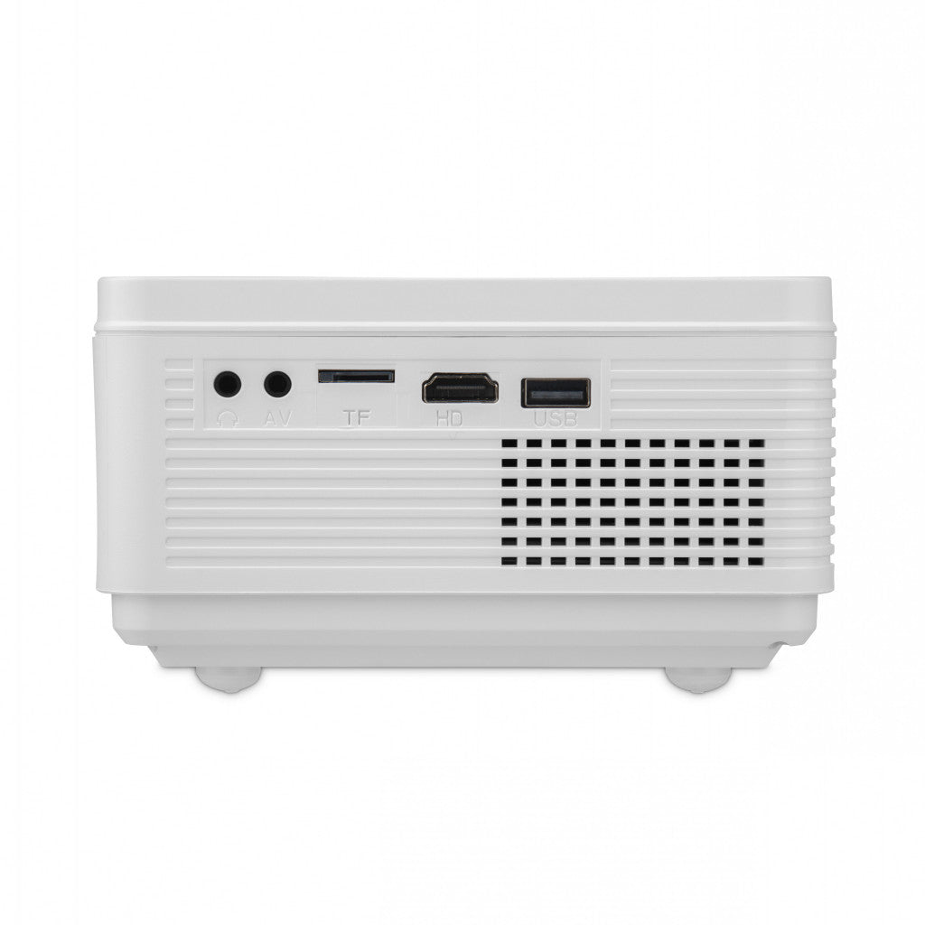 Proyector Qian QXP-ETHRX LED, 1280 x 720, 200 Lúmenes, Bluetooth, Inalámbrico, con Bocinas, Blanco