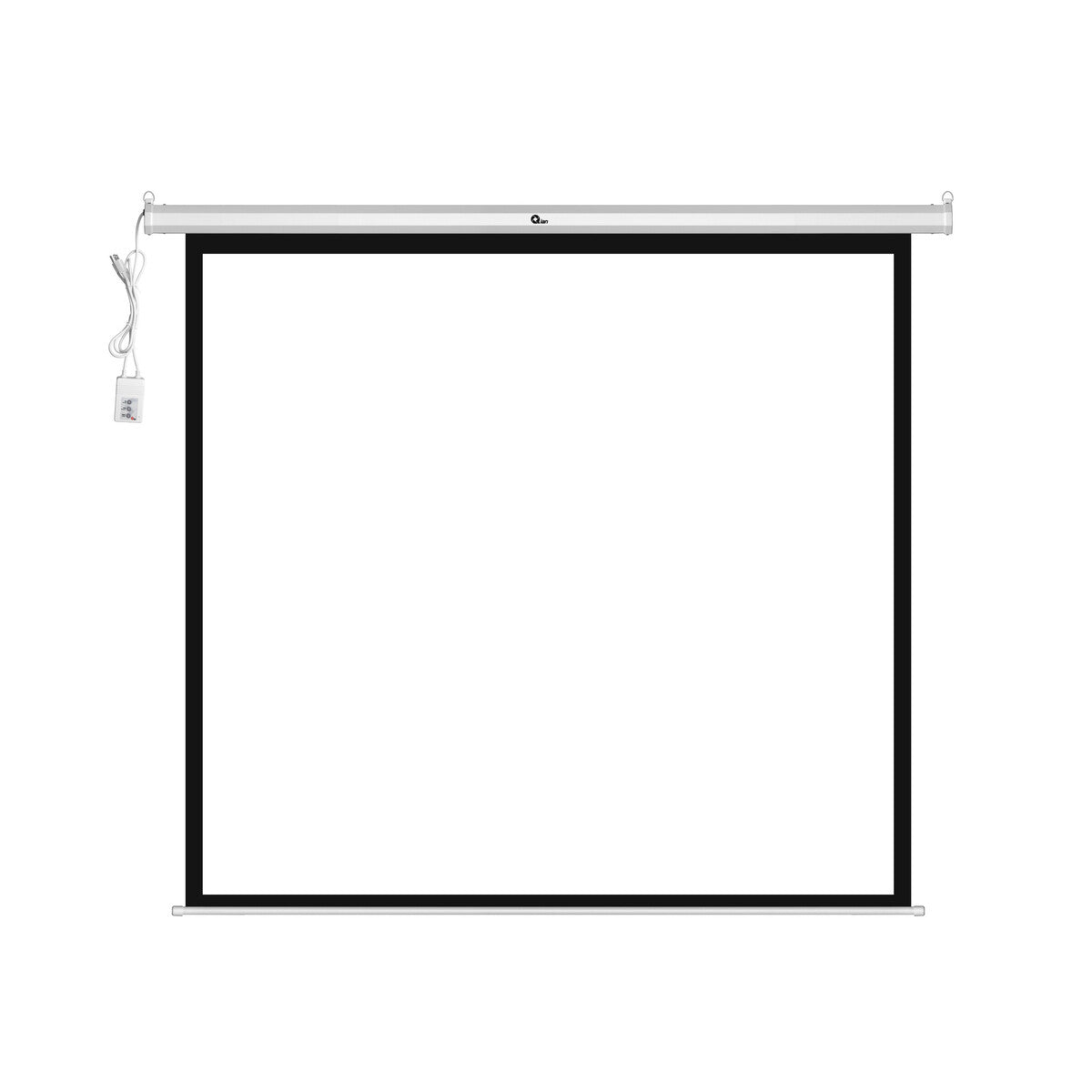 Pantalla Proyección Eléctrica Qian 120"/Mont Pared y Techo/Blanca Mate, Control Remoto
