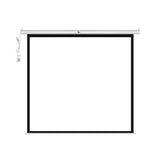 Pantalla Proyección Eléctrica Qian 120"/Mont Pared y Techo/Blanca Mate, Control Remoto