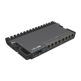 RB5009UPr+S+IN, Ruteador PoE, 8xGEth PoE in/out, 1xSFP+, CPU 1.4G, 1G RAM, RouterOS v7