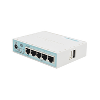Mikrotik RB750GR3 router Gigabit Ethernet Turquesa, Blanco