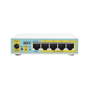 Mikrotik hEX PoE lite router Ethernet rápido Blanco