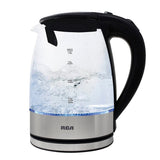 RCA RC-328 tetera eléctrica 1,8 L 1000 W Acero inoxidable, Transparente