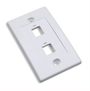 Intellinet Tapa para Caja (Faceplate) placas de pared y cubiertas de interruptor Blanco Convencional Universal Módulo Keystone
