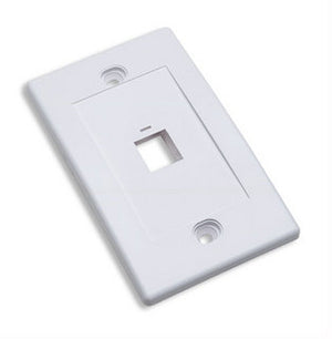Intellinet Tapa para caja placas de pared y cubiertas de interruptor Blanco Convencional Universal Módulo Keystone