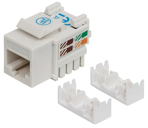 Intellinet JACK RJ45 CAT5E KEYSTONE DE IMPACTO BLANCO módulos de conectores de red Plano Blanco RJ-45 Hembra