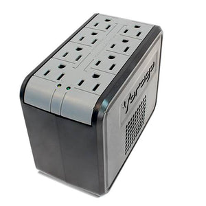 Regulador VORAGO AVR-100, 8 Salidas AC, Negro, Hogar, 1000 VA