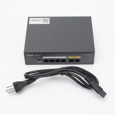 RG-ES106F-P - Ruijie Switch PoE+ / 6 Puertos 10/100 Mbps / 54W PoE Total RG-ES106F-P