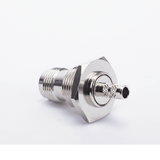 RP-1212-C - Rf Industries,Ltd Conector TNC Hembra Inverso / Chasis Anillo Plegable / Cable RG-58/U