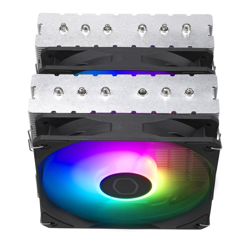 Refrigeración CPU Cooler Master Hyper 620S ARGB, 6 Heatpipes, 120mm PWM, Montaje Universal