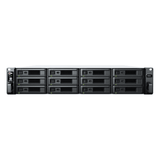 Synology RackStation RS2423+ servidor NAS o de almacenamiento Bastidor (2U) Ryzen Embedded V1780B 8 GB DDR4 0 TB DiskStation Manager Negro, Gris