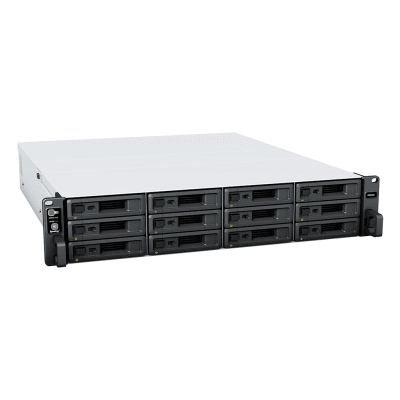Synology RackStation RS2423+ servidor NAS o de almacenamiento Bastidor (2U) Ryzen Embedded V1780B 8 GB DDR4 0 TB DiskStation Manager Negro, Gris
