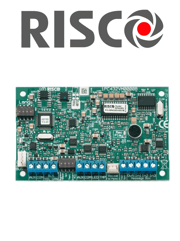 Módulo de Voz RISCO RP432EV - Multilenguaje / Decodificador DTMF / Emulador de Teclado - Ofertas AAA