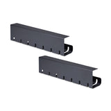 S2MB-DESK-CABLE-TRAY - StarTech.com Paquete de 2 - Bandeja de Gestión de Cables para Debajo del Escritorio - Longitud de 53cm por Bandeja - Adm