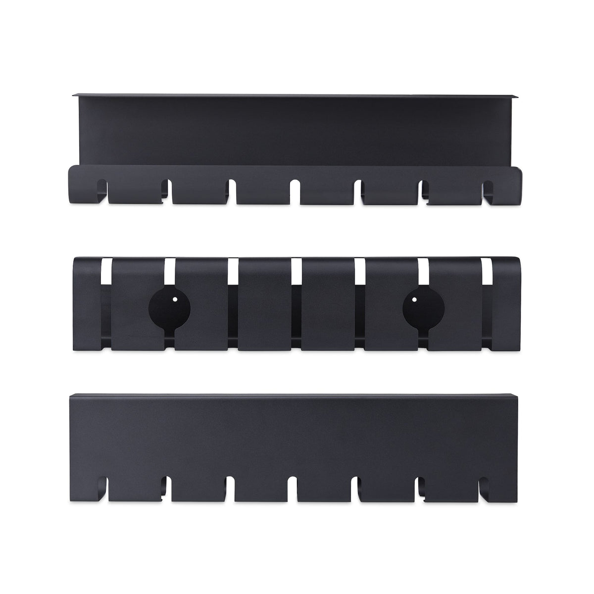 S2MB-DESK-CABLE-TRAY - StarTech.com Paquete de 2 - Bandeja de Gestión de Cables para Debajo del Escritorio - Longitud de 53cm por Bandeja - Adm