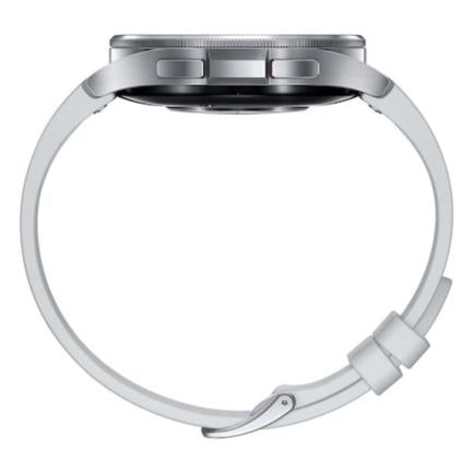 Smartwatch Samsung Galaxy Watch 6 Bluetooth 47mm Super AMOLED 480x480 Plata, Resistente al Agua 50m, Monitor de Ritmo Cardíaco