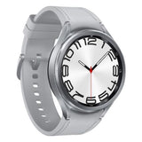 Smartwatch Samsung Galaxy Watch 6 Bluetooth 47mm Super AMOLED 480x480 Plata, Resistente al Agua 50m, Monitor de Ritmo Cardíaco