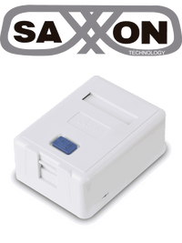 Caja de Montaje en Superficie SAXXON A1661 para Jack UTP / 1 Puerto / Con Etiqueta