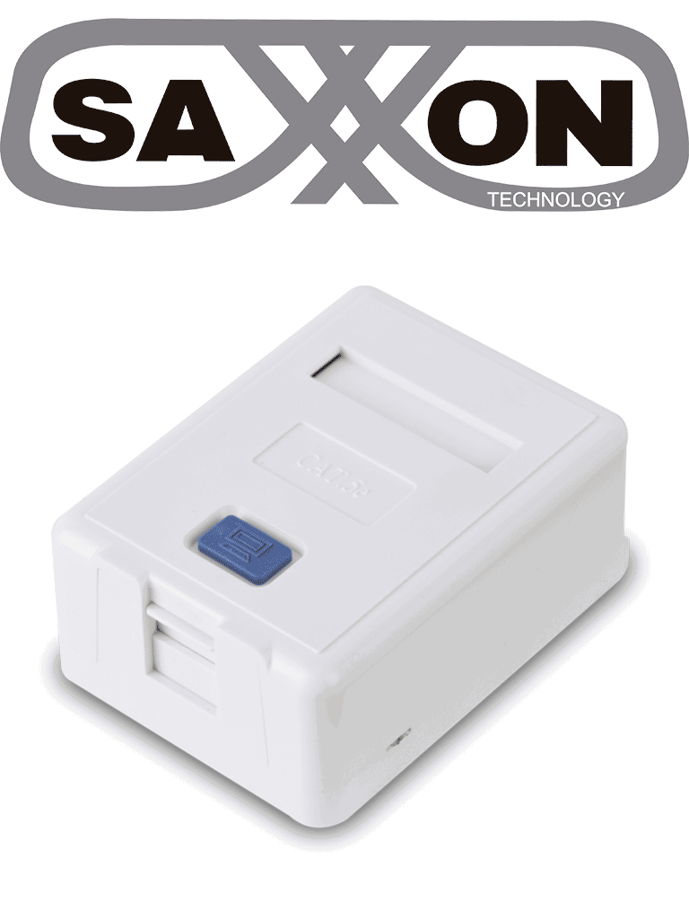 Caja de Montaje en Superficie SAXXON A1661 para Jack UTP / 1 Puerto / Con Etiqueta