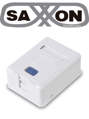 Caja de Montaje en Superficie SAXXON A1661 para Jack UTP / 1 Puerto / Con Etiqueta