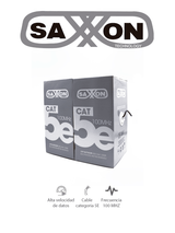 Cable Utp Saxxon Outp5Eccaext Cca Cat5E Negro Exterior 305M 4Pares Bobina FullOffice.com