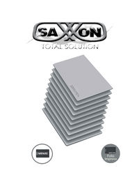 Paquete de 10 Tag de PVC UHF Pasivo Compatible con Lectores SaxR2656/SaxR2657, EPC Gen2, Folio Impreso