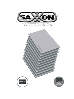 Paquete de 10 Tag de PVC UHF Pasivo Compatible con Lectores SaxR2656/SaxR2657, EPC Gen2, Folio Impreso