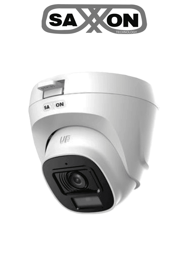 SAXXON Cámara Turret SUA-HAC-T20P-0280B, 2 MP, Lente 2.8 mm, IR 20 m, 100° Ángulo