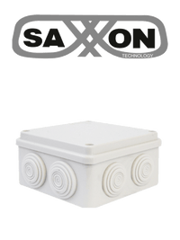 Caja de Conexiones Saxxon SXWD015 con 8 Entradas PVC, 150x150x70 mm, Libre de Halógenos