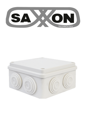 Caja de Conexiones Saxxon SXWD015 con 8 Entradas PVC, 150x150x70 mm, Libre de Halógenos