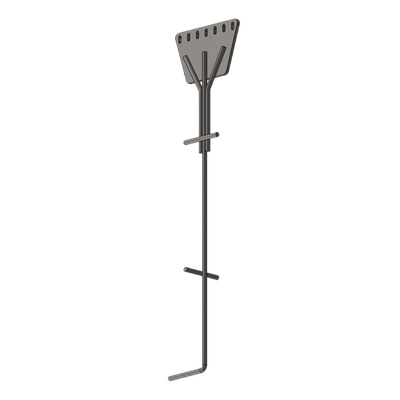 SAZ-90G-7R - Ancla de Piso Tipo Paleta / 7 Orificios / Varilla 1" / Placa 3/4" / Altura 210 cm (6.9 ft) / Galvanizado por Inmersión