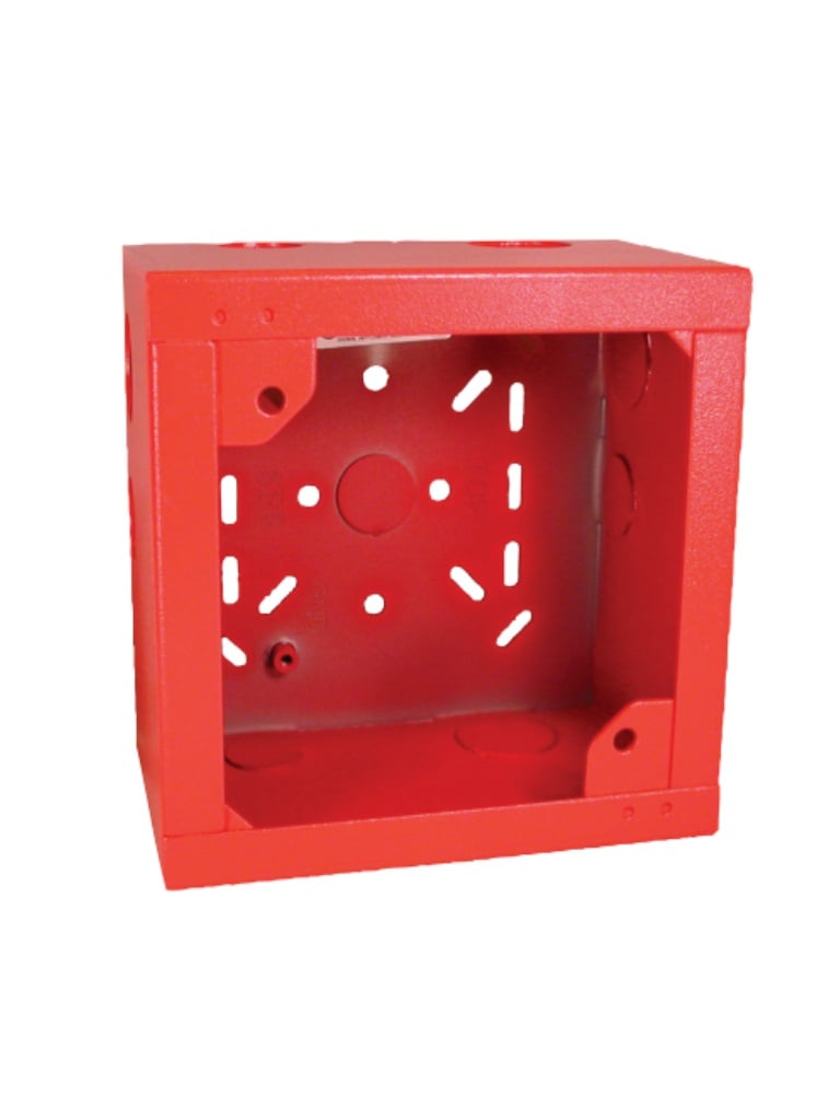 Caja Posterior Bosch F-SBBR para Sirena, Color Rojo, Resistente al Agua, Instalación Sencilla